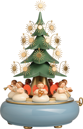 5336/41A, Music Box with Angels sitting under the Tree, with 36-note Musical Movement