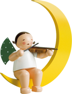 771/2, Angel with Violin, in Moon, Large