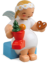 634/70/20, Marguerite Angel, Sitting, with Santa's Boot