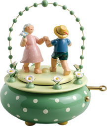 5336/52A, Music Box "Two Dancers in the Garden", with 36-note Musical Movement