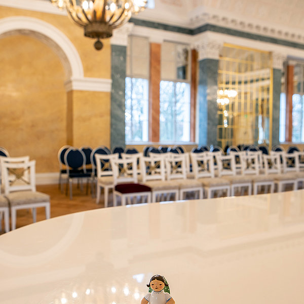 Im neu renovierten Spiegelsaal im Schloss Köthen (Germany) | Rolf Schulze