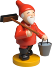 5243/21, Gnome with Broom and Bucket