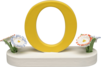 634/23/O, Letter O, with Flowers