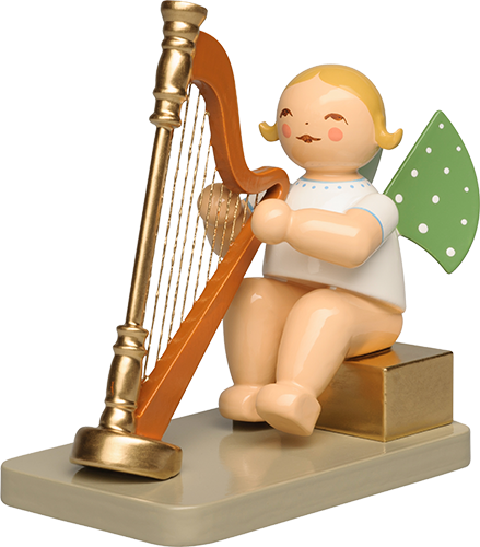 Angel with Concert Harp, Sitting, 111 Years of Wendt & Kühn, Anniversary Angel 2026