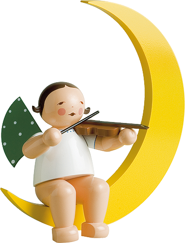 Angel with Violin, in Moon, Large