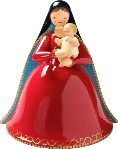 Madonna with Infant Jesus, Plain Decor