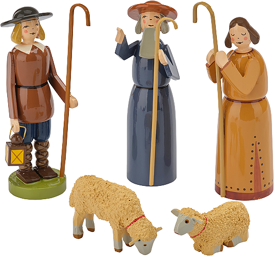 Nativity Scene, Small, 5 Figurines