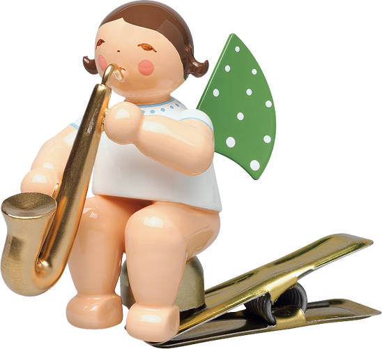 Angel with Saxophone, on Clip