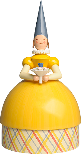 Knitting Lady Princess, Yellow Dress