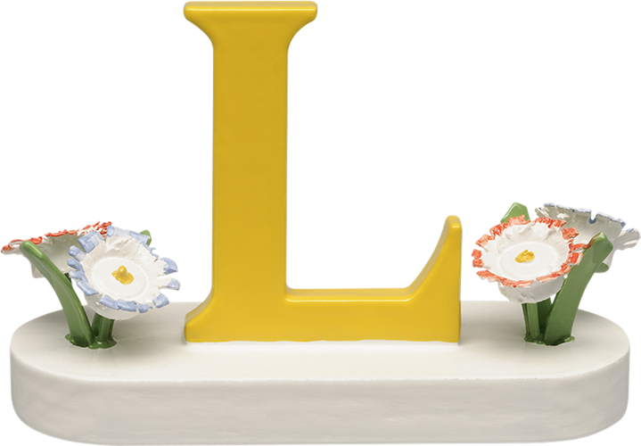 Letter L, with Flowers
