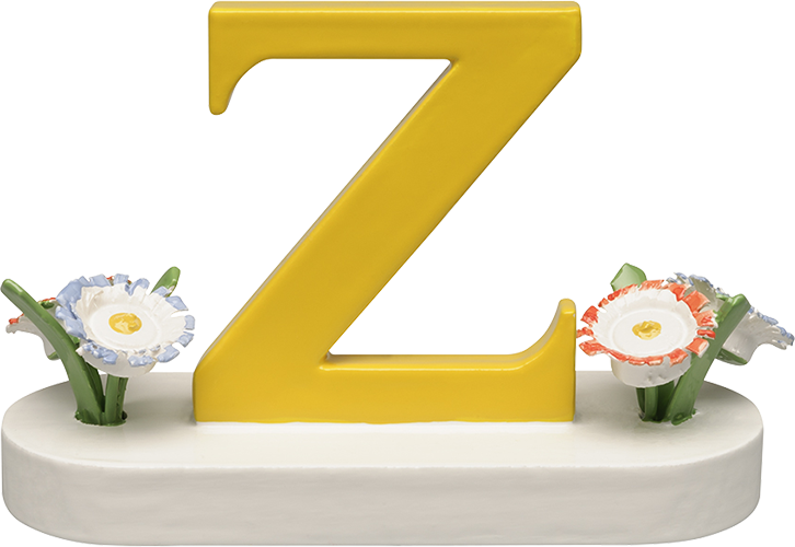 Letter Z, with Flowers